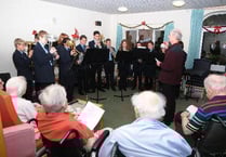 Caring pupils in festive mood