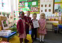 Primary pupils chalk up a cup-winning hat-trick