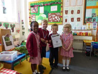 Primary pupils chalk up a cup-winning hat-trick