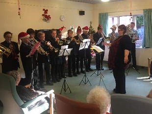 Festive musical cheer at hospital
