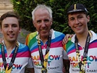 Rainbow puts trust in family of cyclists