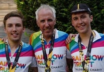 Rainbow puts trust in family of cyclists