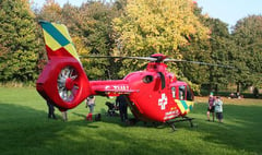 Air ambulance drama at Flood Meadows