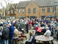 Easter gathering for the Walk of Witness