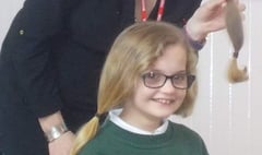 Caring Maddison lops her long locks for charity