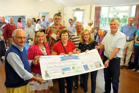 Village fete proceeds handed out