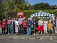 Chiddingfold phone box swaps roles