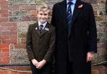 Blue plaque unveiled at Amesbury on Remembrance Sunday