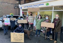 Police Bill protest at Jeremy Hunt’s Hindhead office