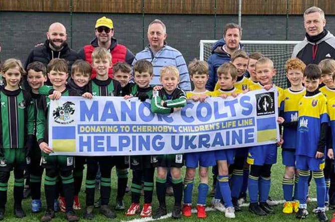 Manor Colts FC is raising money to help refugees from Ukraine