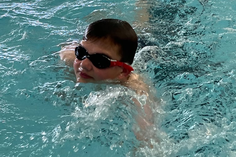 Harry Ebbs, 13, from North Warnborough, is swimming the length of the English Channel for Ukraine