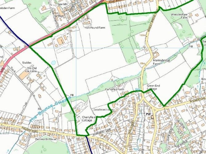 The field off Fullers Road in Rowledge where the new village hall is proposed is located with an Area of Strategic Visual Importance (ASVI) and afforded greater planning protection