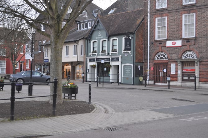 The George pub in The Square, Petersfield