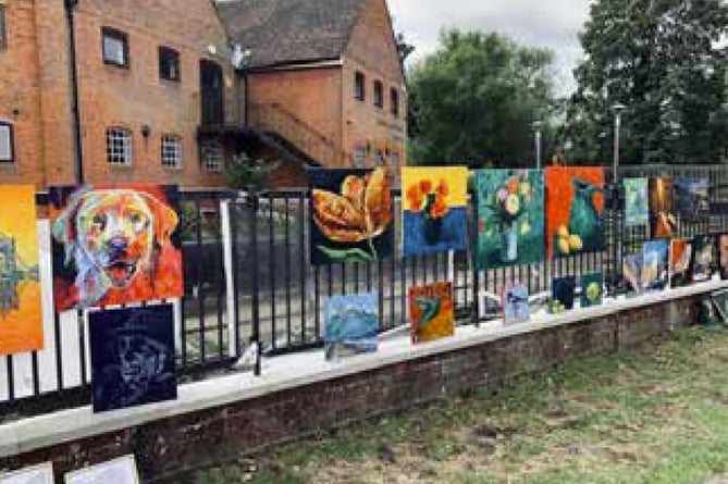 The Art on the Railings project in Farnham