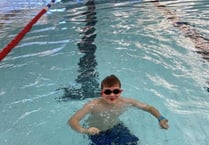 Harry swims English Channel for Ukraine at Alton Sports Centre