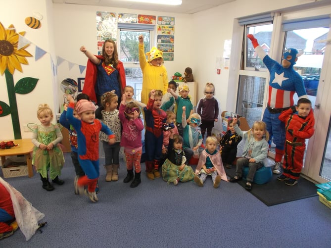 They’re not short of superheroes at Bushy Lease Children and Families Centre!