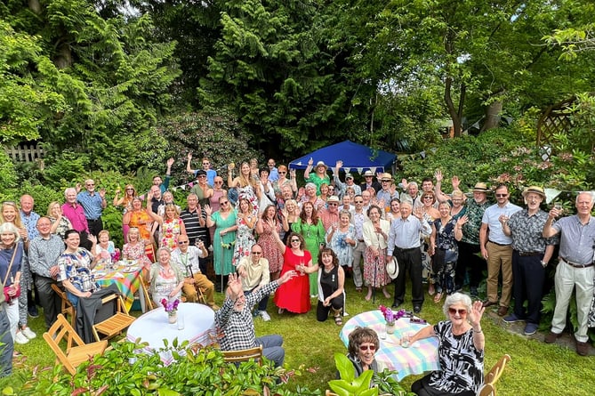 Tea party in Farnborough to celebrate 100 years of the Cody Musical Theatre Company, June 11th 2022.
