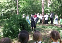 Annual blessing of the bower ceremony takes place in Whitehill