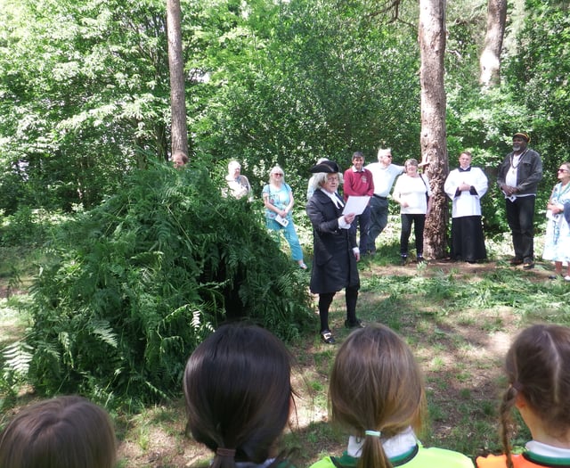 Annual blessing of the bower ceremony takes place in Whitehill