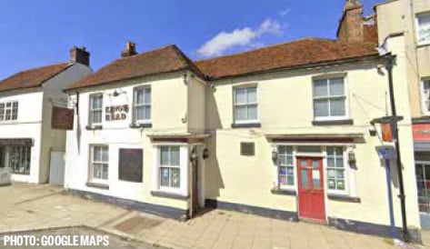 The King’s Head pub in Market Street, Alton.