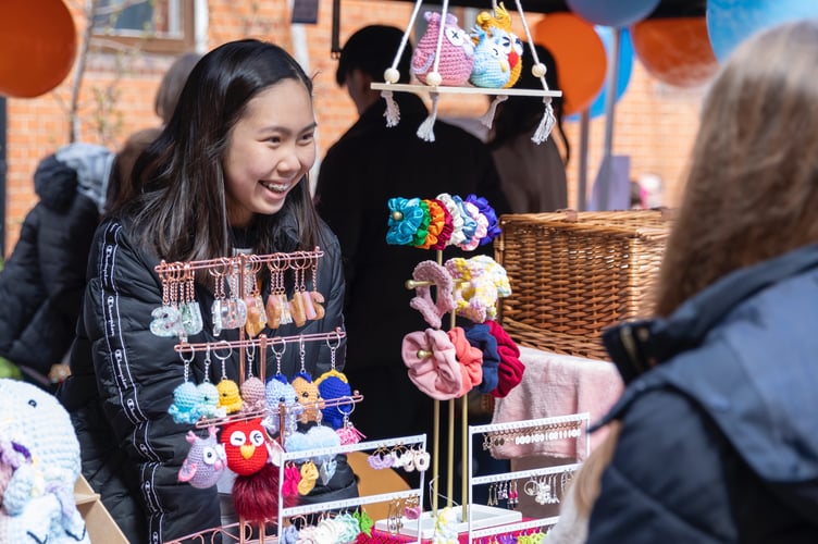Karrissa Kwok, 15, launched her business at the Farnham fair in December – and is now earning some serious pocket money!