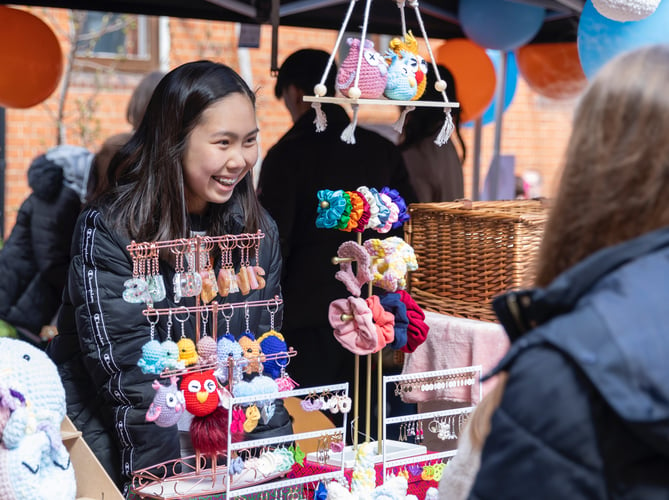 Karrissa Kwok, 15, launched her business at the Farnham fair in December – and is now earning some serious pocket money!