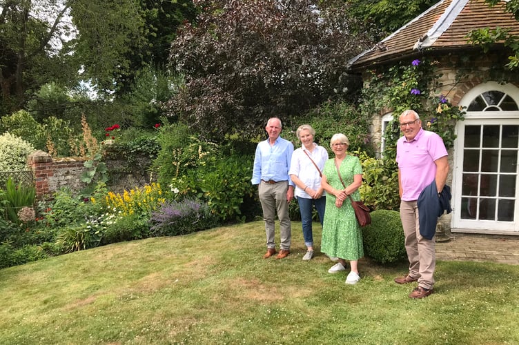 Visitors enjoy the open garden event at Binsted Place on July 3rd 2022.