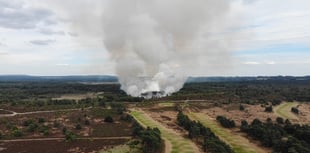 Fire brigade tackles blazes at Hankley Common and Frensham Little Pond