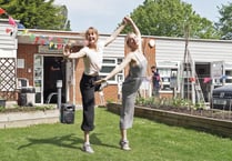 Duets dancing free for public in Farnham meadow