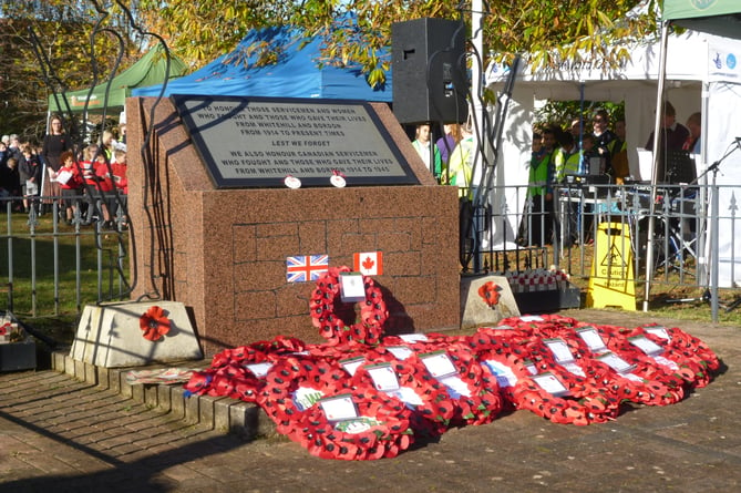 Whitehill & Bordon War Memorial, November 11th 2021.