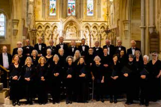 Froxfield Choir at Holy Trinity Church in Privett, July 2022.