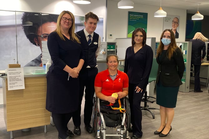 Paralympian Rachel Morris was the guest of honour at the grand opening of Specsavers’ new Alton branch