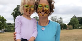 Face painter adds smiles to party for environment in Alton