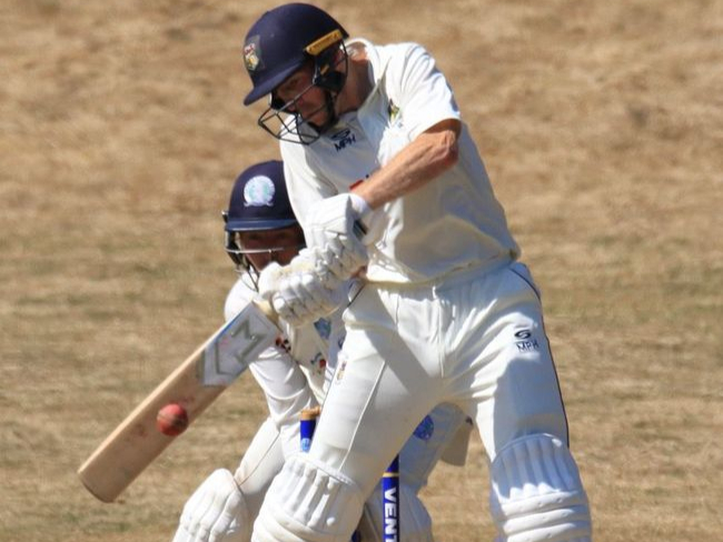 Michael Heffernan in action during Alton first team’s 125-run victory against Ventnor on Saturday