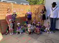 Mayor visits Bordon nursery to reward its young gardeners  