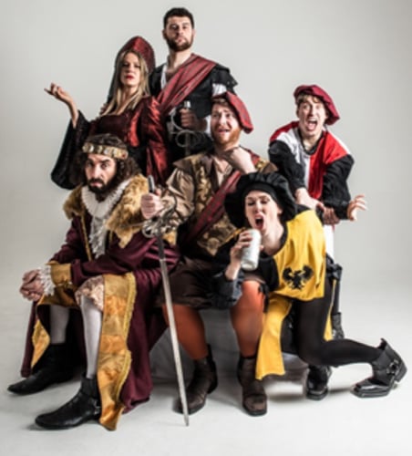 Publicity shot for Sh*t-faced Shakespeare’s Macbeth, 2022.