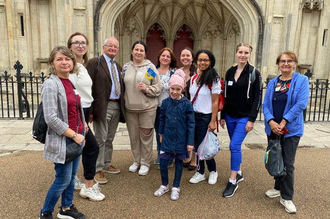Ukrainian refugees living in the Alton area recently enjoyed a visit to Winchester Cathedral, organised by the Ukraine-Alton Mutual Aid group