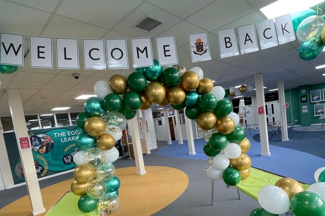 Eggar’s School welcomes back pupils after the coronavirus lockdown, March 2021.
