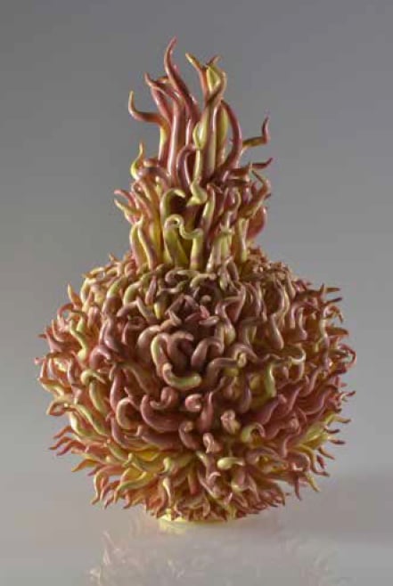 Botanical ceramics by Pat Small.