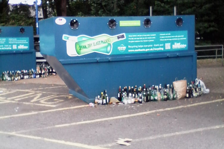 Tesco car park in Petersfield at 10am on September 4th 2022.