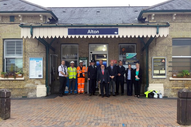 Work starts on £1.3 million improvement project at Alton station.