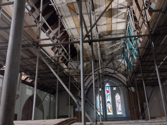 £110,000 is required to replace the entire ceiling at All Saints Church in Tilford