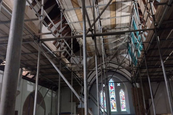£110,000 is required to replace the entire ceiling at All Saints Church in Tilford