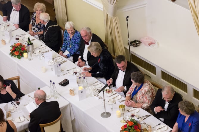 A previous Farnham Venison Dinner at Farnham Castle