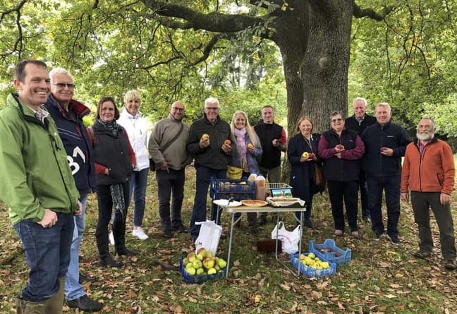 A group of volunteers met to discuss ideas for the proposed Grayshott community orchard project