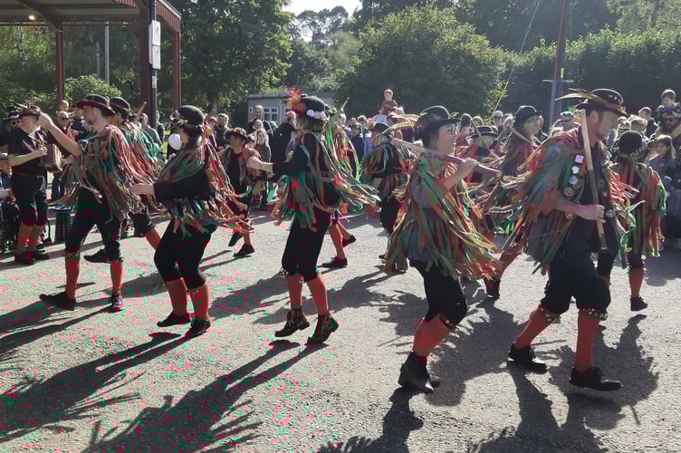 Alton Morris dance at Blackmoor Apple Tasting Day, October 2022.