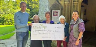 Bramshott Open Gardens cheques presented to charities