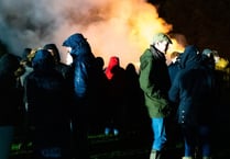 Crowds flock to firework displays despite the rain