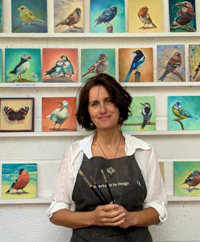 The ‘bird painter of Haslemere’, Jo Shepherd’s work has been exhibited at the Royal Academy summer show and at the Mall Galleries, as well as featuring on BBC South Today and even BBC hit series Peaky Blinders!