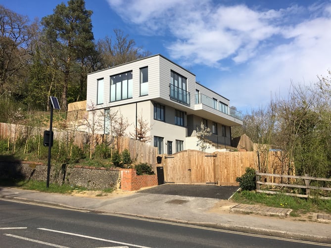 17 Frensham Road: Not as ‘nestled into the hillside’ as was promised...